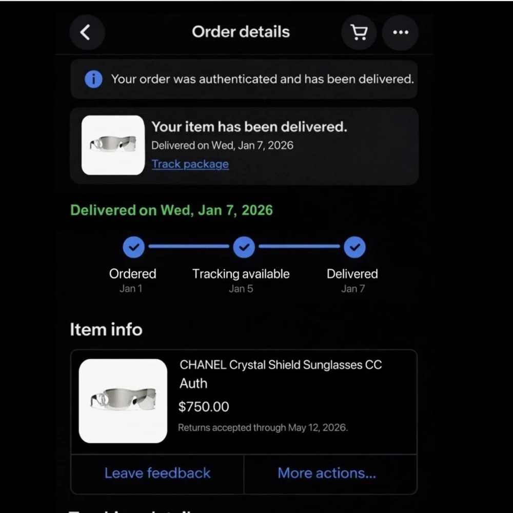 CHANEL vintage shield sunglasses - Picture 9 of 9